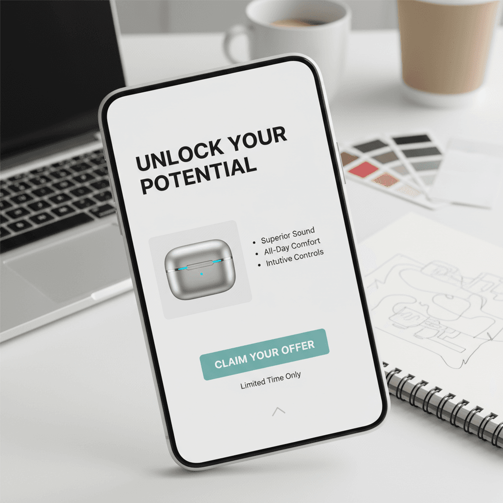A/B landing page testing